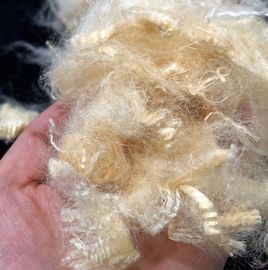 UV Proof Soybean Protein Fiber , Bleached Hydrophilic Finish Natural Textile Fibres
