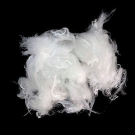 3D×64mm Solid Recycled PET Fiber Anti Distortion For Non Woven Fabric