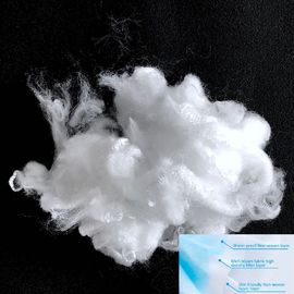 Non Woven White Color Bicomponent Polyester Fiber Side By Side 2D×38mm