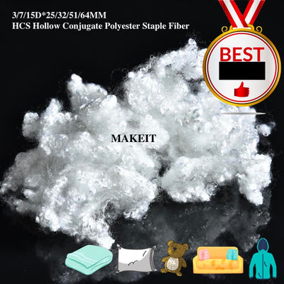 Low Melt Hollow Conjugated Polyester Staple Fiber 2D Recycled Grade