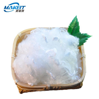 Bottle Flakes 64mm 7D HCS Regenerated Polyester Siliconized Hollow Fiber