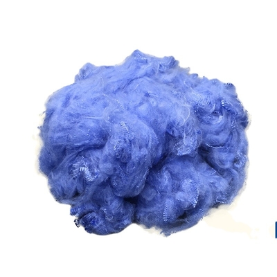 1.5D 51mm Non Siliconized Recycled Polyester Staple Fiber Quilt Filling Whitening