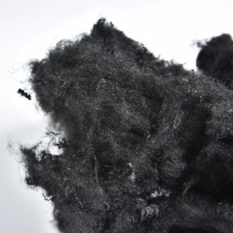 White / Black Polyester Low Melt Fiber High Elasticity With Low Carbon Content