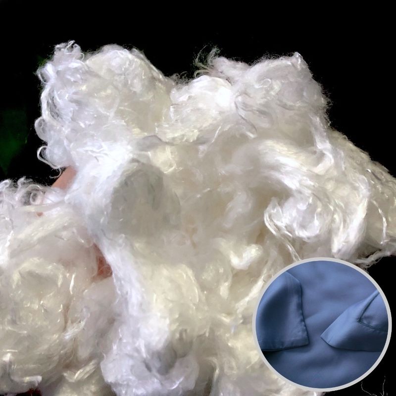 Raw White Lyocell Fiber 1.2 /1.4D×38mm For Sleepwear / Underwear Production