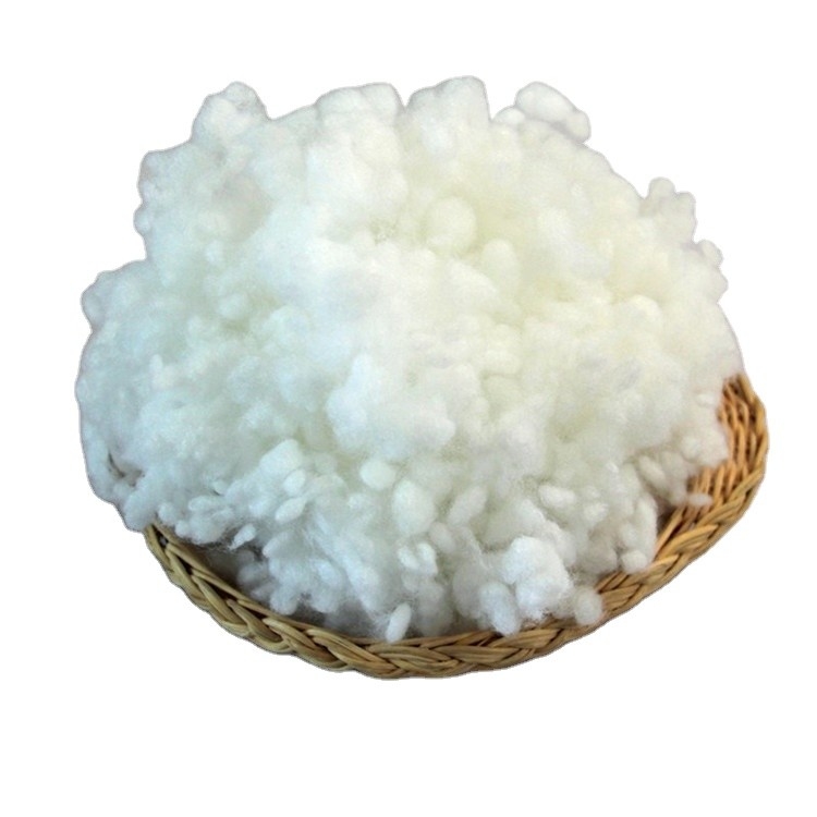 Recycled 15Dx64MM Staple Polyester Fibre Fill For Pillows