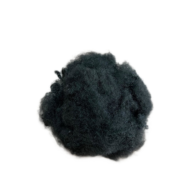 Black Virgin Low Melting Polyester Fiber 4DX51MM LMF Non Siliconized